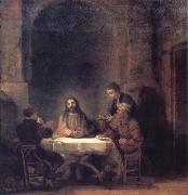 REMBRANDT Harmenszoon van Rijn The Risen Christ at Emmaus painting